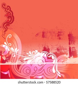 abstract floral background for text