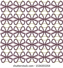 Abstract floral background texture in geometric ornamental style. Seamless design.