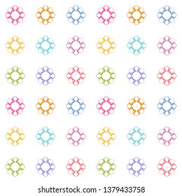 Abstract floral background texture in ornamental style. Seamless tileable design. Pastel colored pattern