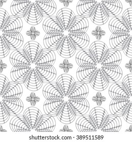 Abstract floral background in thin line style with place for text. 