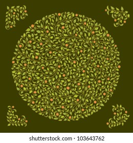 abstract floral background. vector