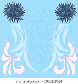 Abstract floral background. Vector.