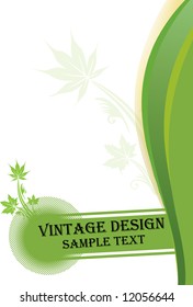 Abstract floral background. Vector.