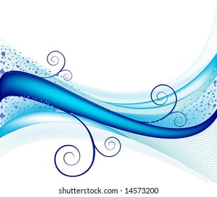 Abstract floral background vector