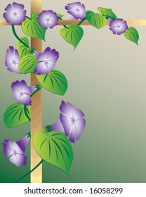 Abstract floral background. Vector.