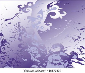 Abstract floral background. Vector.