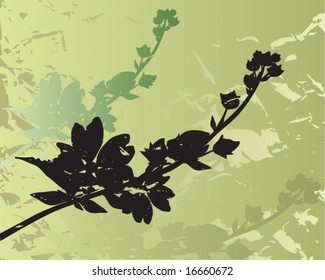 Abstract floral background. Vector.