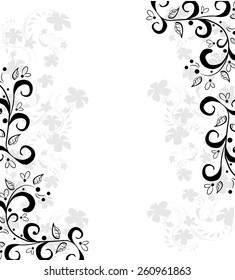 Abstract floral background. Vector.