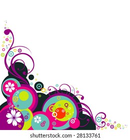 Abstract floral background vector
