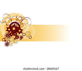 abstract floral background - vector