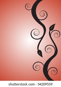 abstract floral background - vector