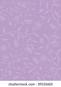 Abstract floral background.  Vector.