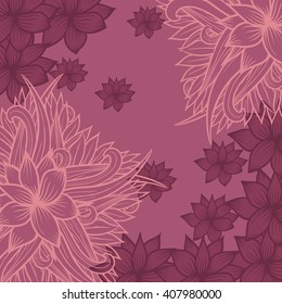 Abstract floral  background. Vector