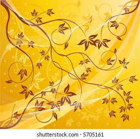 Abstract floral background - vector