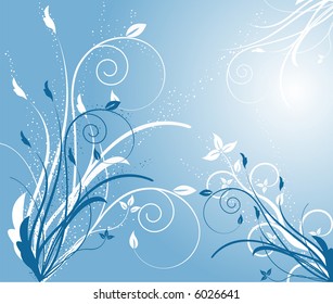 Resumen de fondo floral - vector