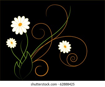 Abstract floral background. Vector