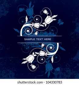 Abstract Floral Background. Vector Design. Eps10.