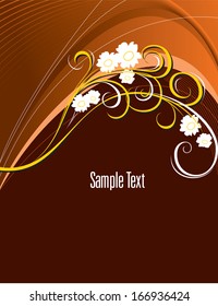 Abstract Floral Background. Vector Design.