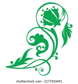 abstract floral background vector design