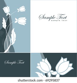 Abstract Floral Background. Vector eps10.