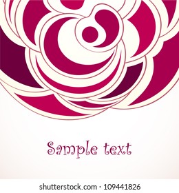 Abstract floral background. Vector flower begonia. Element for design.