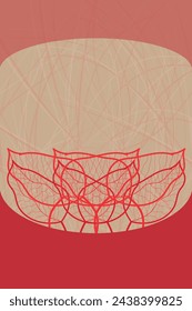 Abstract floral background. Vector flower dahlia. Element for design.	