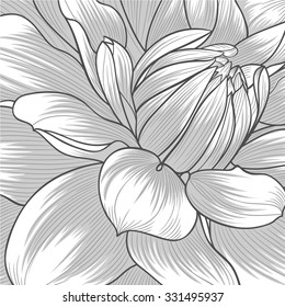 Abstract floral background. Vector flower dahlia. Element for design.