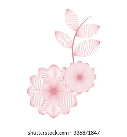 Abstract floral background. Vector flower element for design.