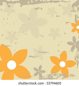 Abstract floral background. Vector format