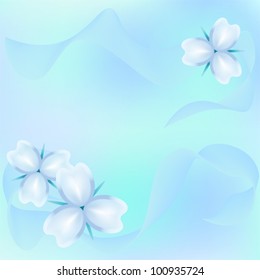 Abstract floral background, vector illustration