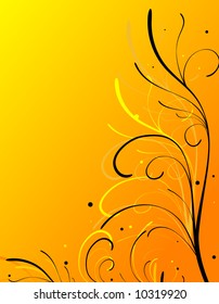 Abstract floral background. Vector illustration.