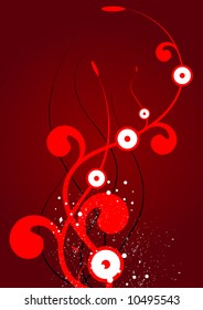 Abstract floral background. Vector illustration