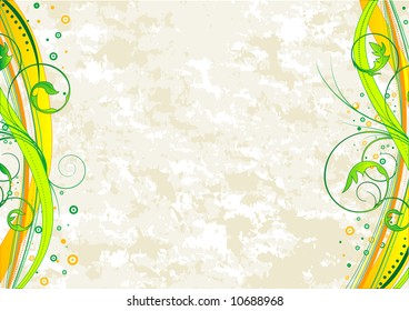 Abstract floral background. Vector illustration.