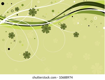Abstract floral background. Vector illustration.