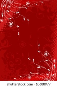 Abstract floral background. Vector illustration.