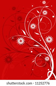 Abstract floral background. Vector illustration.