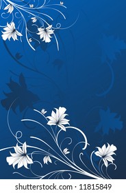 Abstract floral background. Vector illustration.