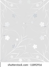 Abstract floral background, vector illustration