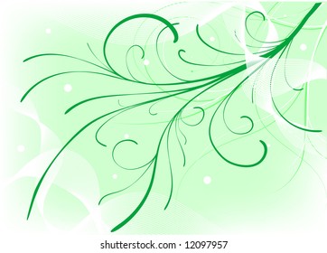 Abstract floral background. Vector illustration.