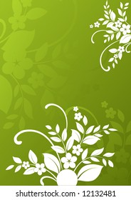 Abstract floral background. Vector illustration.