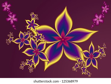 Abstract floral background, vector illustration EPS8.