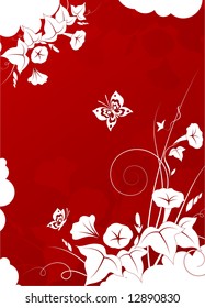 Abstract floral background. Vector illustration