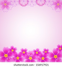 Abstract floral background, vector illustration