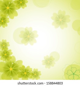 Abstract floral background, vector illustration