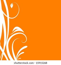 Abstract floral background, vector illustration