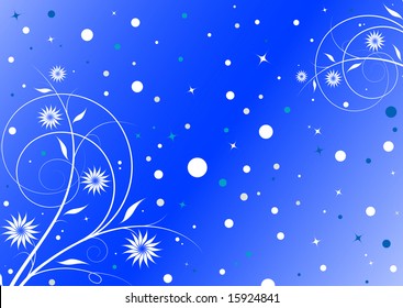 Abstract floral background. Vector illustration.
