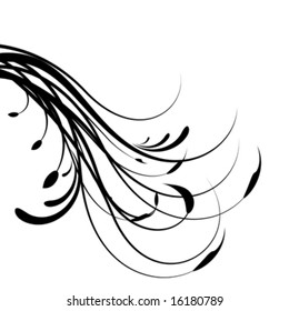 Abstract floral background, vector illustration