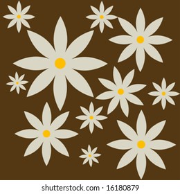 Abstract floral background, vector illustration