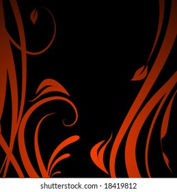 Abstract floral background, vector illustration