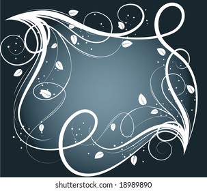 Abstract floral background. Vector illustration for design.